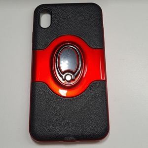 case for iphone xs max 6.5" color red-black new